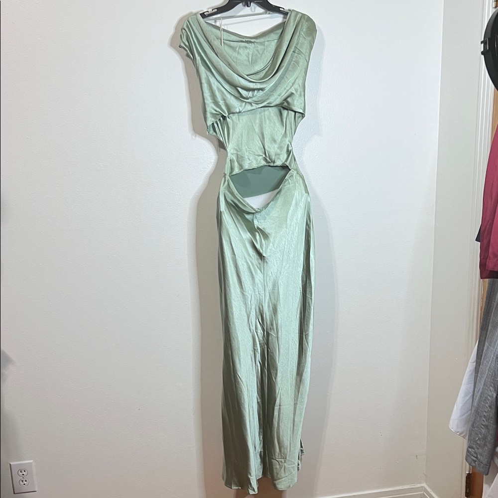 Light Mint Green Maxi Dress - Elegant Everyday Maxi - Picture 3 of 7